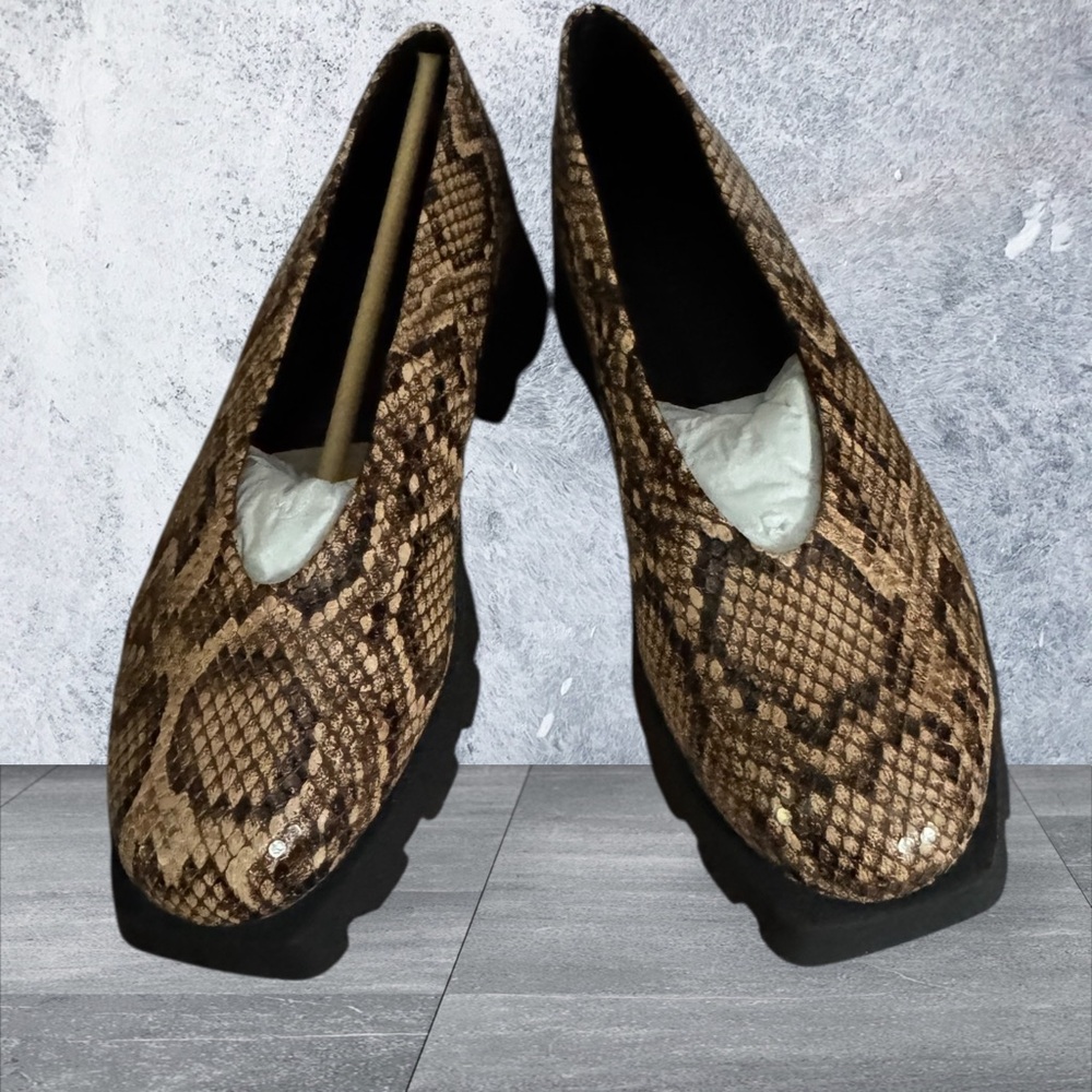 Katy Perry Collections Snakeskin Pattern Loafers